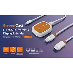 Бездротовий пристрій ScreenCast J5create JVAW61-N USB-C на HDMI, до 15 м - мініатюра 12