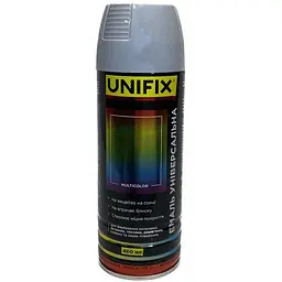 Емаль універсальна в балончику Unifix 400мл RAL 7046 сіра