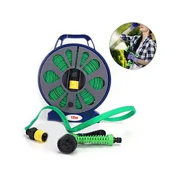 Гнучкий поливальний шланг Garden Hose 10 м - розтяжний шланг для саду, городу та дачі з універсальним підключенням - мініатюра 2