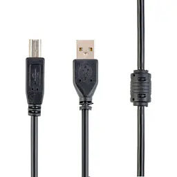Кабель Cablexpert USB 2.0 AM/BM 4.5 m Black [CCF-USB2-AMBM-15] [119049] - мініатюра 1