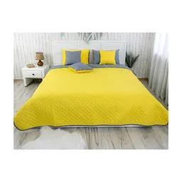 Покривало Руно мікрофайбер Yellow Grey 150x212 см (360.52У_Yellow Grey)