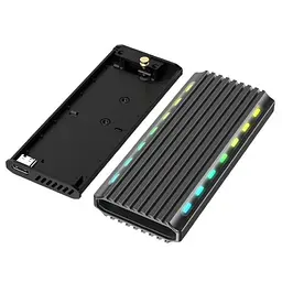 Зовнішня кишеня Gemird EE2280-U3C-03 M.2 (NVMe&NGFF), USB 3.1, чорна - мініатюра 3