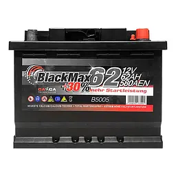 Автомобільний акумулятор BlackMax 6СТ-62Ah АзЕ 580A (EN) B5005