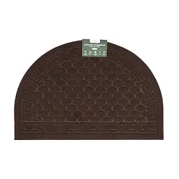 Килимок придверний Eco Fabric Луска півколо без кромки коричневий 40 х 60 см (4060-019)