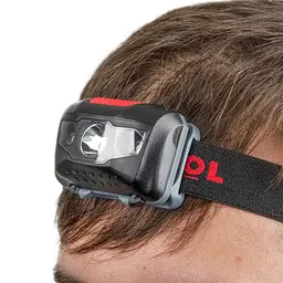 Ліхтар налобний Intertool LB-0302 світлодіодний з червоним світлом 4 режими роботи на батарейках - мініатюра 8