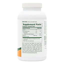 Вітаміни та мінерали NaturesPlus Orange Juice Vitamin C 1000 mg 60 жувальних таблеток - мініатюра 2