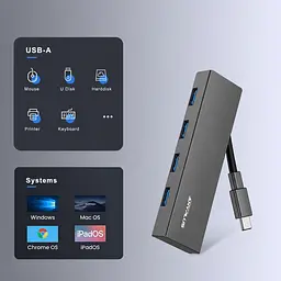 USB хаб ANYPLUS HT-00603C USB-C 3.0 4в1 (SKU-172) - мініатюра 6