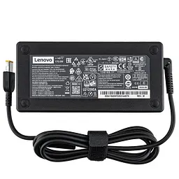 Блок живлення для ноутбука LENOVO 20V 8.5A 170W USB+pin (Square 5 Pin DC Plug) чорний RECTANGULAR - мініатюра 2