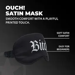 Маска на очі Ouch! Satin Blindfold Bitch - мініатюра 2