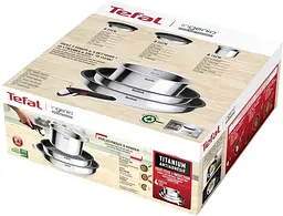 Набір посуду Ingenio Cook Eat, 4предмети, нержавіюча сталь, бакеліт, сталевий Tefal kuh0016920 - мініатюра 3
