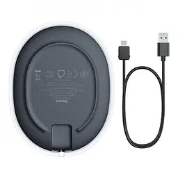 Бездротовий зарядний пристрій Baseus Jelly 15W WXGD-01 Black - мініатюра 2