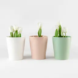 Горщик для квітів МВМ My Home, 16 см, рожевий (DH-FLOWERS-29 PINK) - мініатюра 4