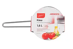 Ківш Ardesto зі скляною кришкою Gemini Bari 1.6л нержавіюча сталь kuh0014707 - мініатюра 3