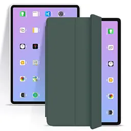 Чохол-книжка BeCover Tri Fold Soft TPU для Apple iPad mini 6 2021 Dark Green (706721) - мініатюра 2