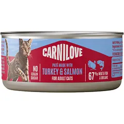 Вологий корм для кошенят Carnilove Turkey & Salmon паштет індичка і лосось 100 г