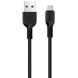 USB Cable Hoco X20 Flash Charged Type-C Black 1m