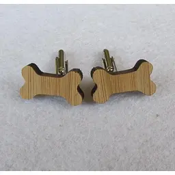 Дерев'яні Запонки Кістка Handmade acs0005953
