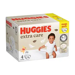 Підгузки Huggies Extra Care Size Розмір 4 (8-16 кг) 76 шт (5029053583167) - мініатюра 3