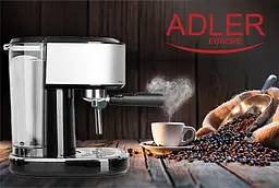 Кавоварка високого тиску Adler AD 4408 потужність 850 Вт тиск 15 бар - мініатюра 7