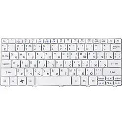 Клавiатура для ноутбука ACER Aspire One 521, eMachines 350 бiлий, без фрейма