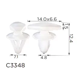 Кліпса ущільнювача дверей Ford, Chevrolet Opel Chevrolet 11611342 (C3348)