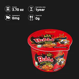 Локшина швидкого приготування Samyang Buldak 2X Spicy зі смаком гострої курки 105 г - мініатюра 7