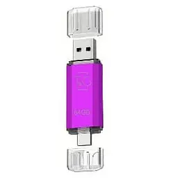 Накопичувач флеш T&G 009 Star 64 GB Type-C для Apple 15 серії фуксія - мініатюра 2