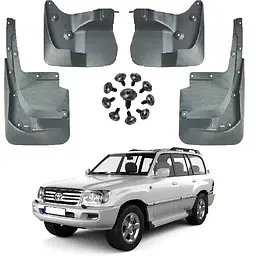 Бризковики для Toyota Land Cruiser FJ 200 2007-2015 З Порогів Комплект 4 шт