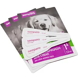 Краплі інсектоакарицидні Vitomax Sempero для собак 1.0 мл - мініатюра 3