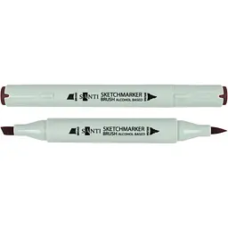 Набір спиртових маркерів Santi Brush SA-99 бронзовий 6 шт. (390907)