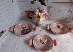 Набір посуду (омлетниці) O.M.S. Collection 3004 Pink - мініатюра 6
