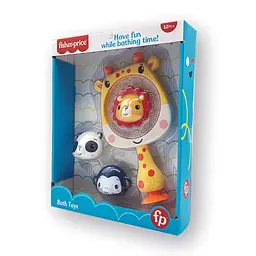 Набір для гри з водою Fisher-Price Сачок-жираф та тварини (GMBT001) - мініатюра 3