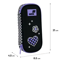 Пенал м'який Kite 662 Flower Power - мініатюра 5