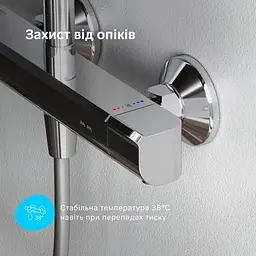 Душова система з термостатом AM.PM Func хром F078F400 - мініатюра 7