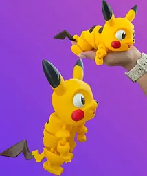 3D іграшка Покемон Пікачу рухливий 22 см