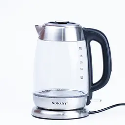 Электрочайник стеклянный Sokany SK-SH-1069 дисковый 2л сталь (SKSH1069)