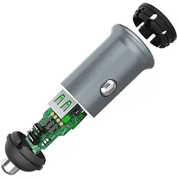 Автомобільний зарядний пристрій ColorWay Quick Charge 3.0 36W Gray (CW-CHA036Q-GR) - мініатюра 5