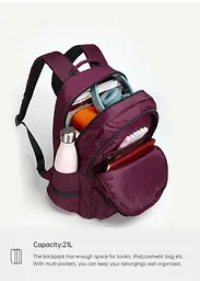 Рюкзак Tigernu T-B9030BW 15.6 Wine Red - мініатюра 5
