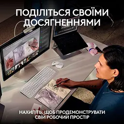 Веб-камера Logitech MX Brio 4K Plate Grey (960-001554) - мініатюра 8
