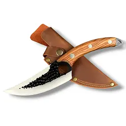 Обвалювальний ніж Viking Create Гострий Гріль у чохлі з натуральної шкіри