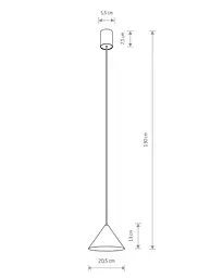 Підвісний світильник, люстра Nowodvorski 11490 Zenith S GU10 1x20W IP20 Теракотовий - мініатюра 9