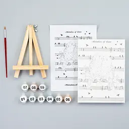 Картина за номерами, Melodies of Love , 15х20см, з мольбертом, ROSA START - мініатюра 2