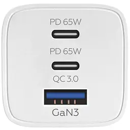 Зарядний пристрій Make 65 W 2 x PD + QC White - мініатюра 5