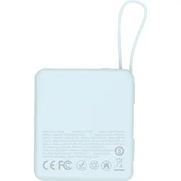 Зовнішній акумулятор XO PR224 10000mAh 22.5W Blue [120522] - мініатюра 3