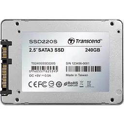 Накопичувач SSD Transcend SSD220S Premium 2.5" SATAIII TLC 240GB (TS240GSSD220S) - мініатюра 2