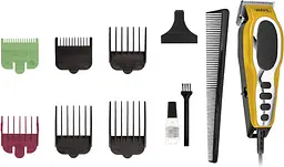 Moser Машинка для стрижки Wahl Close Cut Pro Clipper, від мережі, вібраційний мотор, насадок-6, кейс, сталь, жовтий - мініатюра 3