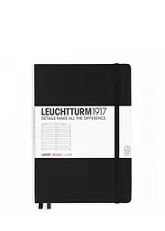 Блокнот Leuchtturm1917 Середній, чорний, лінія (300612)