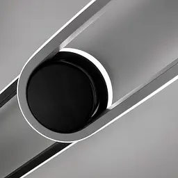 Настінний LED світильник білий з чорним Line F WM 30-800 BK - мініатюра 5