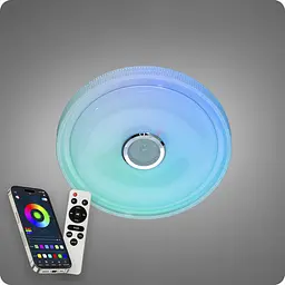 Люстра світлодіодна 517 Dlight RGB з пультом і колонкою 80Вт Білий (02165) - мініатюра 6