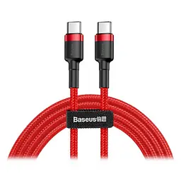Кабель Baseus Cafule USB Cable Type-C-Type-C 3A 2m Червоний